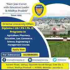 Oriental University .INDORE .MP