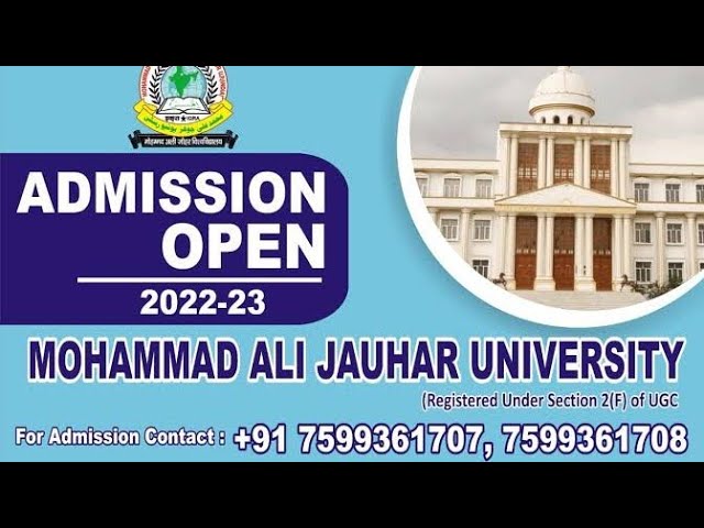  M.A.I.J.U MOHAMMAD ALI JAUHAR UNIVERSITY , UTTAR PRADESH