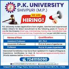 P.K. University, Shivpuri (M.P.)