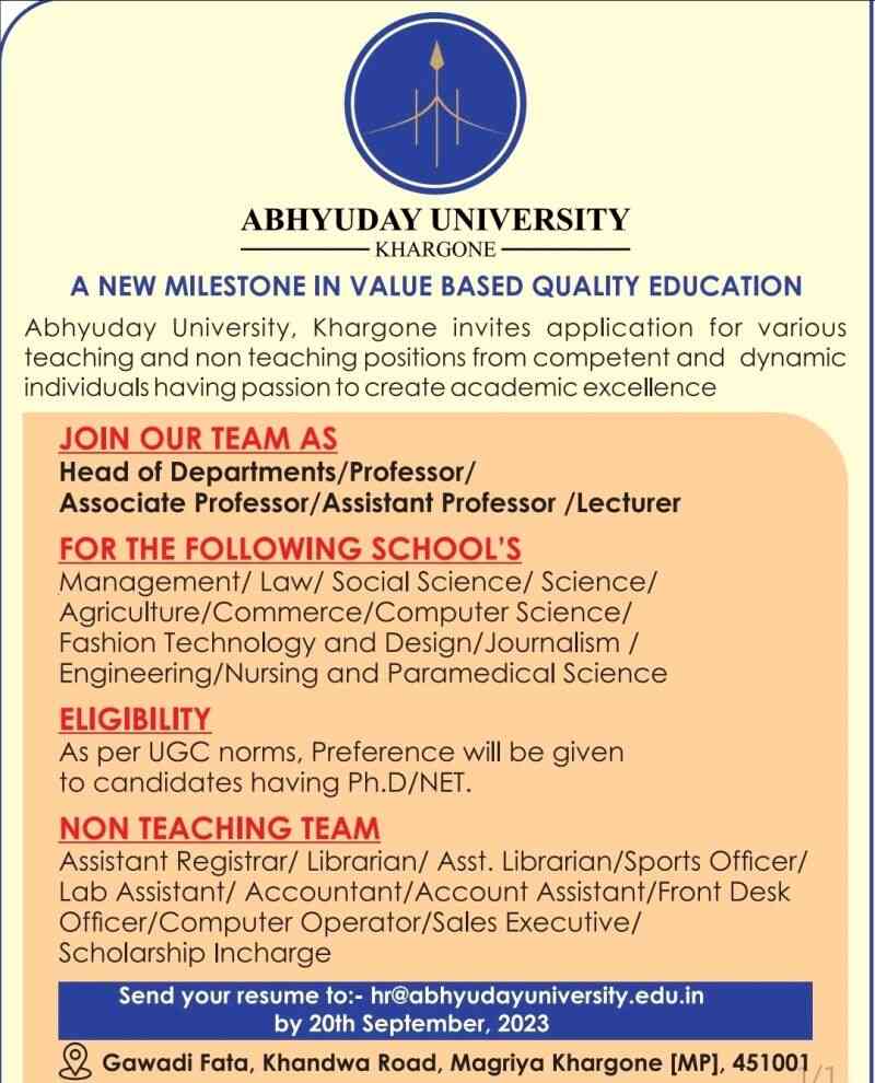 Abhyuday University, Khargone (MP)