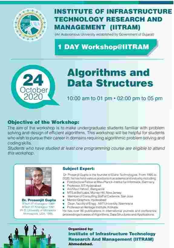 nstitute of Infrastructure Technology Research and Management  (IITRAM)   Ahmedabad, Gujarat, India.